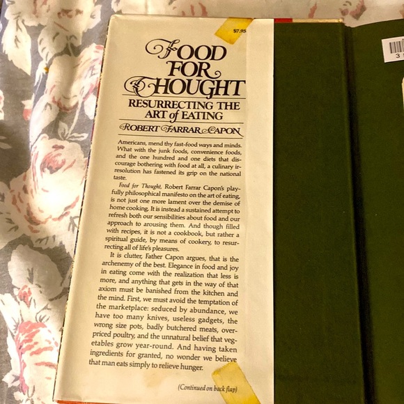 FOOD FOR THOUGHT RESURRECTING THE ART OF EATING by ROBERT FARRAR CAPON - Picture 2 of 7